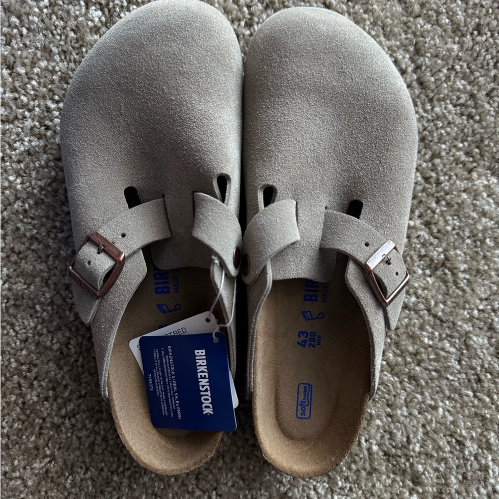 Birkenstock Boston Clogs - Taupe